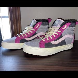 Vans fuzzy high tops